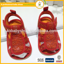 2015 Günstige Direktverkauf rote hübsche Häkelarbeit Kinder Baby Sandale